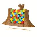 Jeu de société d'équilibre pour enfants "Sauvez l'écureuil de la tour" - puzzle amusant pour enfants, adapté pour 2 joueurs 2