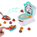 Jeu de toilettes 17,5 x 13,5 x 24 cm Hovins propulsés avec catapulte Jeu de société amusant pour 2+ joueurs Blague familiale 2