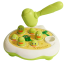 Jeu éducatif pour enfants 16 x 18 x 6 cm Grenouille Jouet interactif à frapper avec un marteau Soutien de la motricité Cadeau amusant pour garçons 1