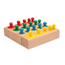 Jeu en bois d'insertion de figurines 2