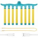 Jeu interactif avec 8 tiges tombantes Jouet en plastique rechargeable Développe la réactivité et la coordination Jeu de réaction rapide 1