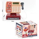 Jeu interactif de vendeur Caisse enregistreuse pour enfants 16 x 15 x 10 cm avec scanner, panier, maquettes alimentaires et billets de banque 2