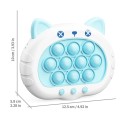 Joc electronic antistres Pop It 4 moduri joc cu butoane 12,5 cm cu sunet difuzor control pentru copii 3
