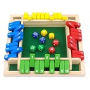 Jogo de dados para 4 jogadores Jogo de tabuleiro com números de 1–10 Jogo educativo para crianças Jogo de mesa matemático Treino 5