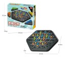 Jogo de estratégia triangular Chain Triangle Chess 25 x 22 x 5 cm Jogo de tabuleiro lógico para múltiplos jogadores Diversão em família 2