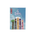 Jogo de tabuleiro 5 torres para 2-6 jogadores Diversão estratégica rápida com cartas para crianças e adultos com detalhes adoráveis. 3