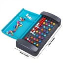 Jogo lógico de decifração de código 17 x 8 cm Jogo de tabuleiro de viagem com pinos coloridos Exercício de lógica Jogo dedutivo para crianças 5