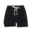 Jongens korte broek met elastische taille en trekkoord luchtige zomer shorts voor jongens van katoen en linnen 3