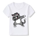 Jongens T-shirt Dabbing met kat J675 5