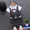 Jongens T-shirt met vest en short L1141 8