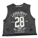 Jongens zomer top zonder mouwen 100% katoen Perforated ademend hemd met print en tekst Stijlvolle sporttop in verschillende kleuren 6