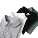 Jongenspoloshirt met kraag en knopen Korte mouwen Katoenen shirt met kraag Effen uitvoering Verschillende kleuren 4