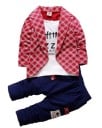 Jongensset - T-shirt met jasje en broek J2539 1