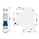 JOTTA DPN 1P+N μίνι διακόπτης MCB 32A 230V 78x19mm Οικιακός διακόπτης αέρα Προστασία από υπερφόρτωση και βραχυκύκλωμα Ασφαλής κατασκευή για ράγα DIN 2