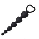 Jouet anal en silicone en forme de cœurs pour stimulation sensuelle avec surface lisse et design flexible pour un confort maximal 2
