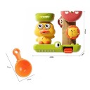 Jouet de bain en forme de canard 17,8 x 7,4 x 15,5 cm Douchette à ventouse Jeu de douche aquatique pour enfants 3