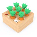 Jouet en bois à encastrer avec des carottes 3