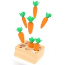 Jouet en bois à encastrer avec des carottes 4