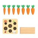 Jouet en bois à encastrer avec des carottes 5