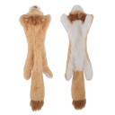 Jouet en peluche à couiner pour chiens 45 cm Lion sans rembourrage Jouet interactif résistant Jouet à couiner à mâcher Jouet doux pour chiens 2
