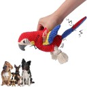 Jouet en peluche à sifflet pour chiens Perroquet Jouet interactif résistant Peluche douce Stimulation sonore Pour petits et moyens chiens Matériau de qualité 4