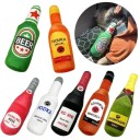 Jouet en peluche qui couine pour chiens 24 cm Jouet en forme de bouteille d'alcool Jouet en peluche doux avec son Jouet interactif pour chiens 3