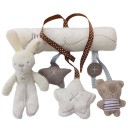 Jouet en peluche suspendu - Lapin, ours et étoiles 4