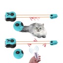 Jouet interactif de chasse pour chats Ensemble de 4 appareils rotatifs avec corde et appât Jouet interactif pour l'exercice des chats 3