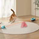 Jouet interactif de chasse pour chats Ensemble de 4 appareils rotatifs avec corde et appât Jouet interactif pour l'exercice des chats 7