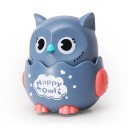 Jouet mécanique interactif coloré à remonter pour enfants, hibou joyeux, sans pile, avec mouvement d'inertie 6