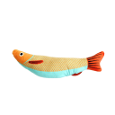 Jouet pour chats poisson 24 cm Jouet en peluche pour chats avec une clochette à l'intérieur Jouet amusant en forme de poisson Jouet stimulant pour chats 3