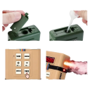 Jouet tactique de simulation 7 x 3,4 x 11 cm Jouet lumineux et sonore pour enfants avec effet de fumée après ajout d'eau Accessoire d'action interactif 2