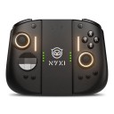 Joypad wireless per Nintendo Switch 2 11,67 x 6,12 x 5,22 cm con 9 modalità di retroilluminazione RGB e batteria da 600 mAh nero con pezzo centrale 6