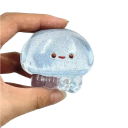 Jucărie antistres de apăsare meduză transparentă cu sclipici moale squishy deformabilă pentru relaxare în mână 2