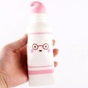 Jucărie antistres de apăsat în formă de pastă de dinți pentru relaxarea tensiunii Tubă cu o față veselă în ochelari Poliuretan moale 15,5 x 2