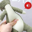 Jucărie din pluș cu sunet pentru câini în formă de lup 40 cm jucărie interactivă rezistentă pentru mestecat din poliester și bumbac pentru câini mici 2