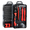 Juego 115v1 destornillador preciso con mango magnético, eje flexible, herramientas para reparaciones de electrónica, teléfonos y portátiles 8