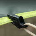 Juego de 10 clips de fijación para lonas de 33 x 10 x 13 mm con orificio para cuerda. Abrazaderas de plástico para exteriores para tiendas de campaña, cobertizos, lonas de jardín. 3