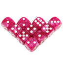 Juego de 10 dados acrílicos de 16 mm con aspecto de mármol para juegos de mesa, RPG, DND, dados hexagonales clásicos para juegos 9