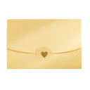 Juego de 10 sobres de colores con corazón 10,5 × 7 cm sobres de papel para cartas, deseos y pequeños regalos 5