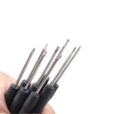 Juego de 12 mini destornilladores para reparación de teléfonos móviles Herramientas finas para trabajos de precisión Diferentes tipos de cabezas 5