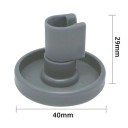 Juego de 12 ruedas para lavavajillas 4 x 4 x 2,9 cm Cesta inferior Compatible AEG Electrolux Favorit Zanussi Repuesto 5