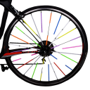 Juego de 12 tubos autoadhesivos reflectantes para bicicleta 70x5 mm Elementos de seguridad para radios de bicicleta Bicicleta de montaña 12