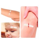 Juego de 120 tiritas mariposa 1x4,5 cm Tiritas elásticas estériles para heridas Sin látex Antibacterianas Impermeables para pieles sensibles 2