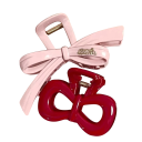 Juego de 2 clips para el cabello en forma de lazo pinzas decorativas para el cabello clips fijos elegantes para recogidos complemento estiloso 2