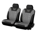 Juego de 2 fundas para asientos delanteros, diseño de neumáticos con pajarita, fundas protectoras para asientos de coche, poliéster 1