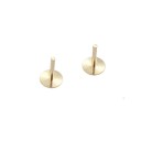 Juego de 2 pies de repuesto para esfera de reloj de 0,6 × 4 mm para reparación de esfera Diámetro de la base 3 mm Reemplazo de montaje de esfera 1