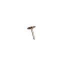Juego de 2 pies de repuesto para esfera de reloj de 0,6 × 4 mm para reparación de esfera Diámetro de la base 3 mm Reemplazo de montaje de esfera 4