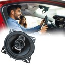 Juego de 2 Piezas Altavoces para Coche 10 cm 3 Vías Coaxiales 4 Ω 560 W Máx 12–24 V Sensibilidad 92 dB Rejillas 4