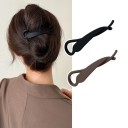 Juego de 2 piezas de pinzas para el cabello en forma de plátano Clip vertical para coleta Accesorio elegante y minimalista para mujeres 3